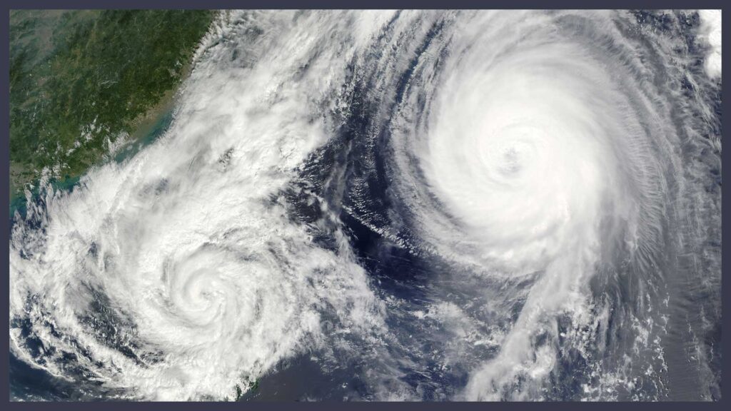 Les typhons sont des phénomènes très impressionnants