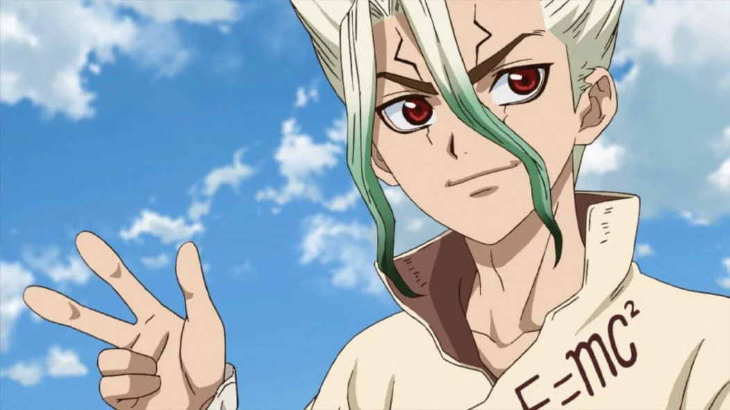 Visuel de la troisième saison de l'anime Dr Stone