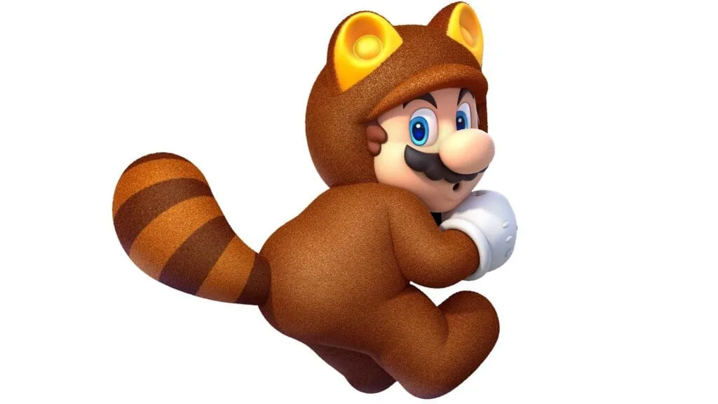 Mario, déguisé en Tanuki !