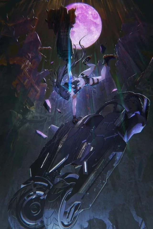 Black Rock Shooter Dawn Fall Affiche