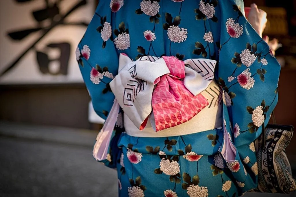 Un kimono bleu
