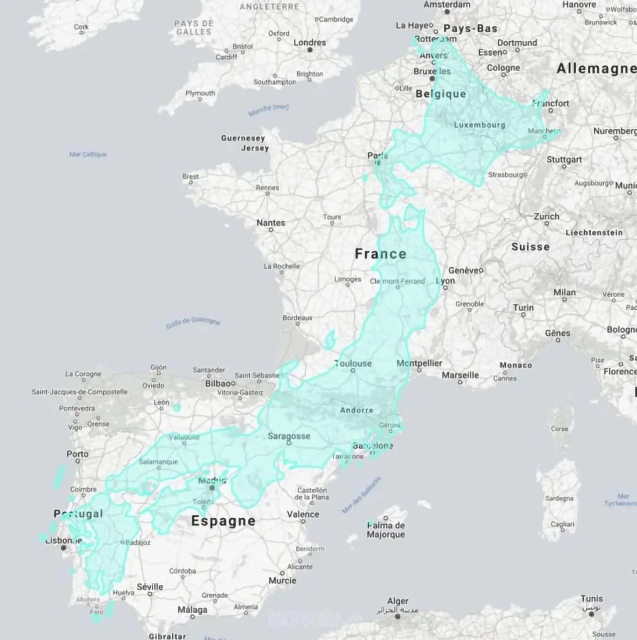 Comparaison des superficies entre la France et le Japon
