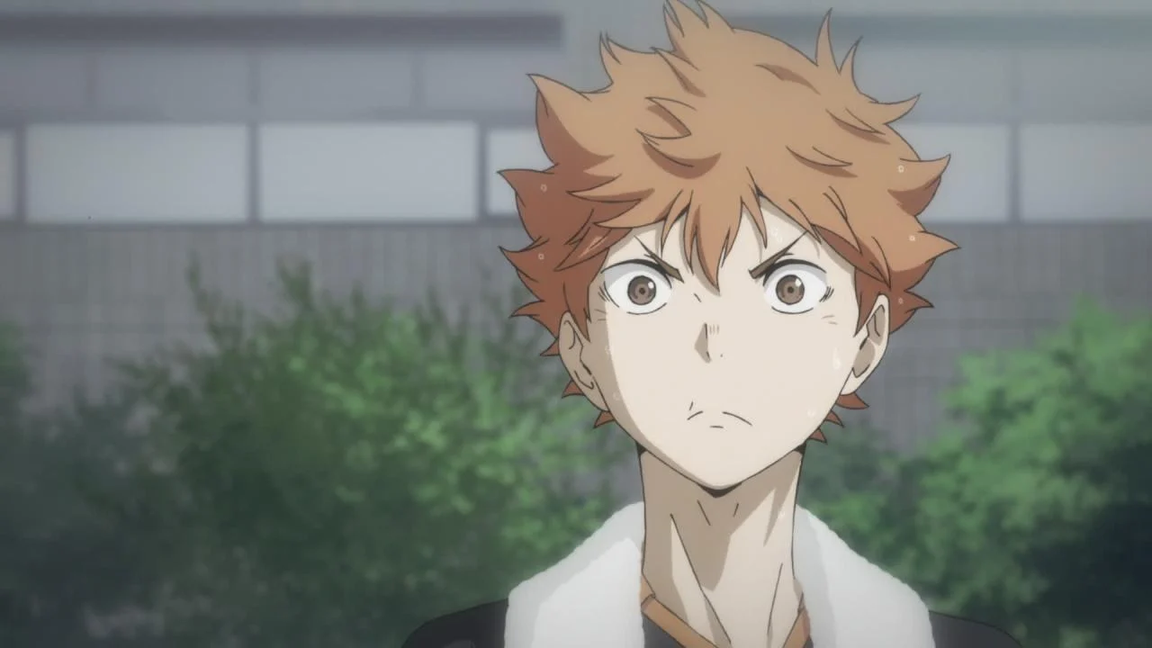 Shoyo Hinata, le regard déterminé, dans l'épisode 5 de la saison 2 de Haikyu!!