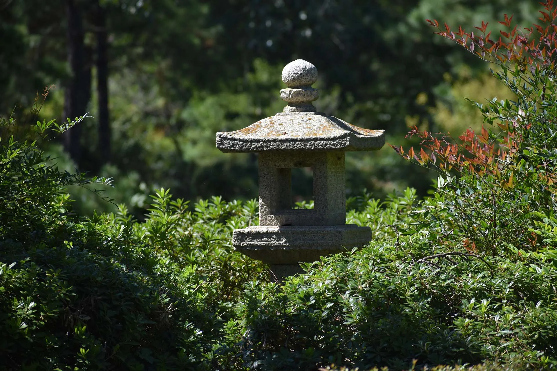 Lampadaire antique de style japonais