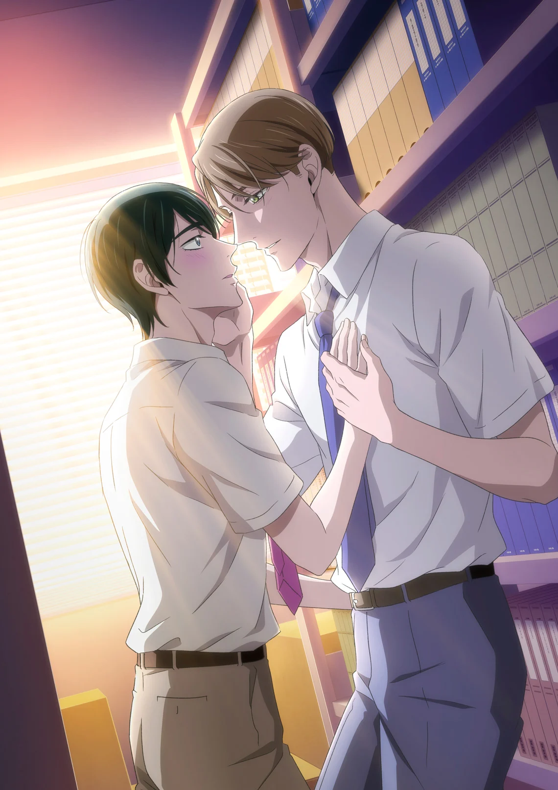 Adachi et Kurosawa dans le visuel officiel de l’anime Cherry Magic!
