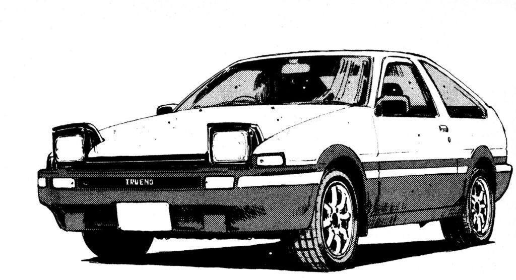 Les voitures sont aussi dans les mangas : la Toyota AE86 de Takumi Fujiwara (Initial D)