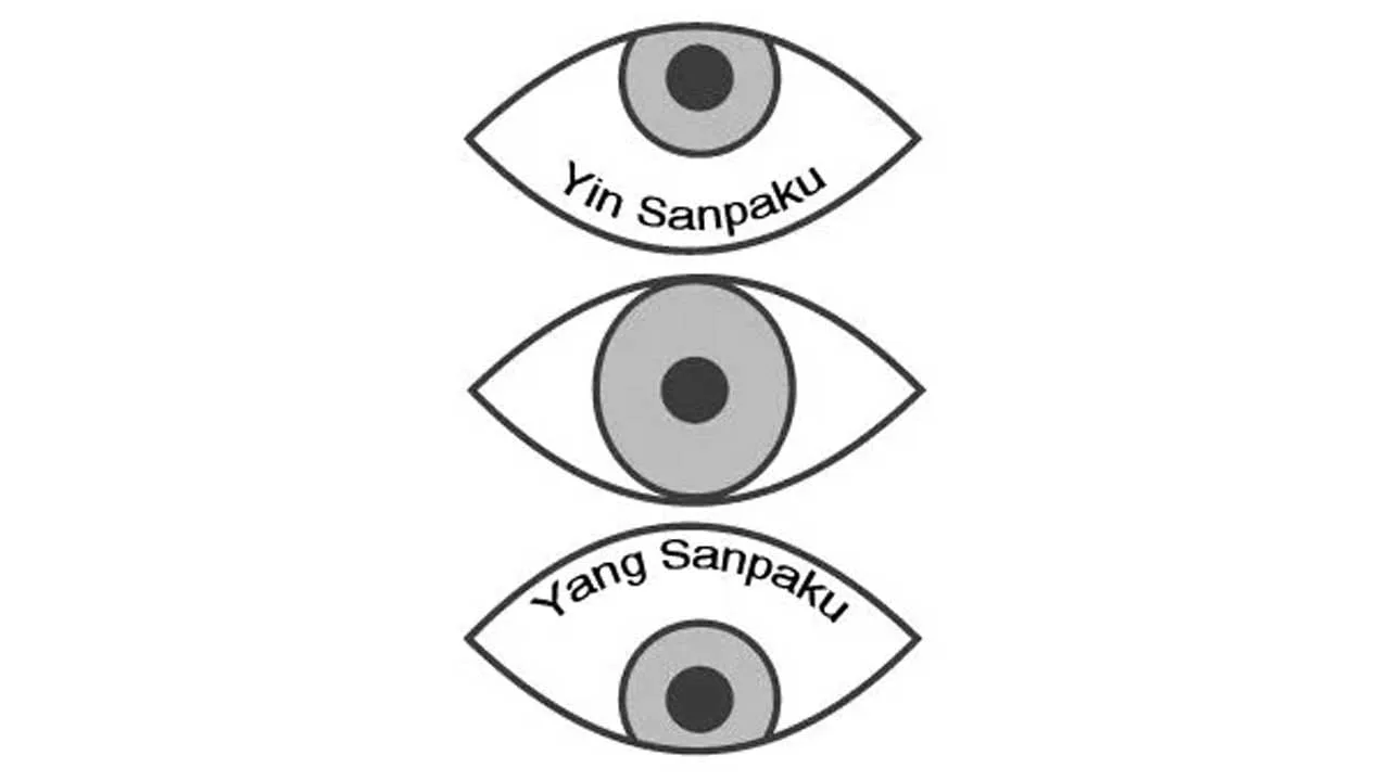 Schéma des yeux sanpaku