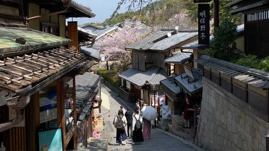 Petite rue étroite à Kyoto