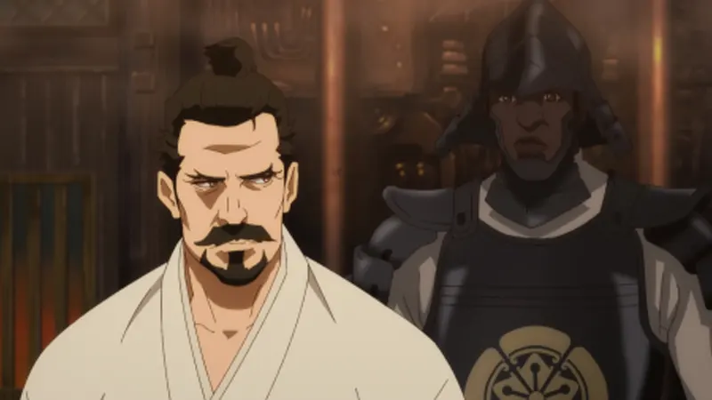 Oda Nobunaga et Yasuke dans la série Netflix