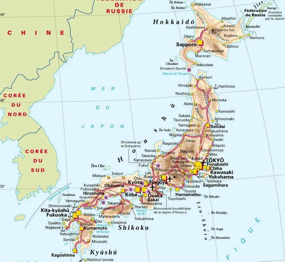 carte japon