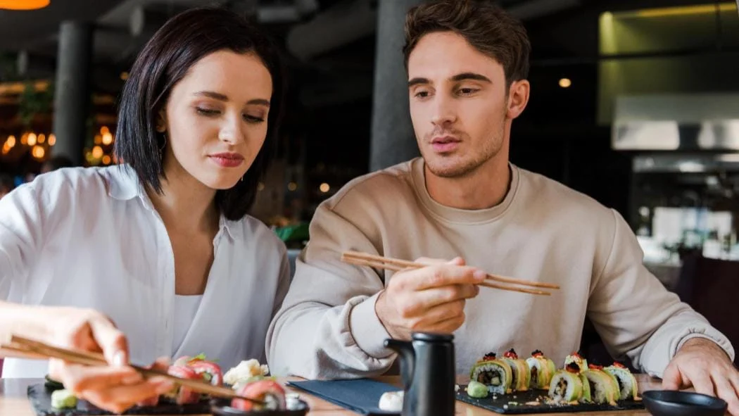 Photo de nourriture dans un restaurant japonais