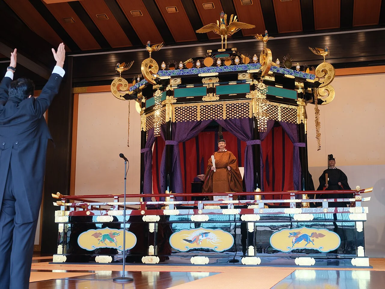 Cérémonie d'intronisation de l'empereur Naruhito au palais impérial de Tokyo, le 22 octobre 2019