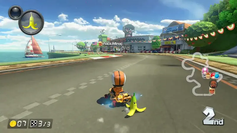 Banane dans Mario Kart 8