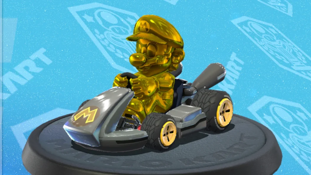 Mario en or dans Mario Kart 8 Deluxe