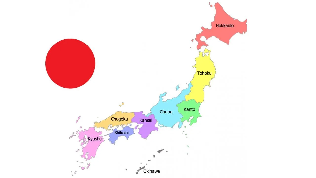 Carte du Japon