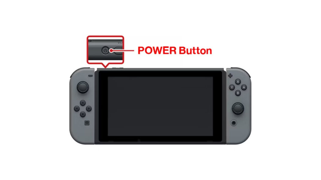 Bouton Power sur la Nintendo Switch