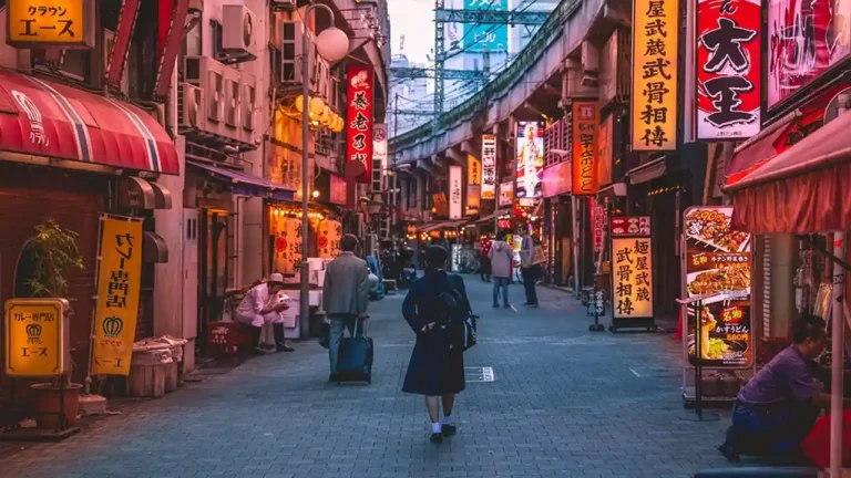 Femme qui voyage au Japon