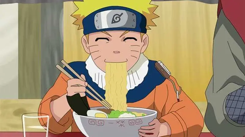 Naruto et un bol de ramen