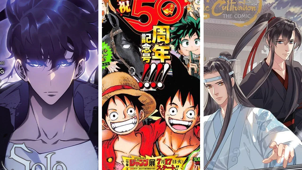 Un manwha, manga et un manhua