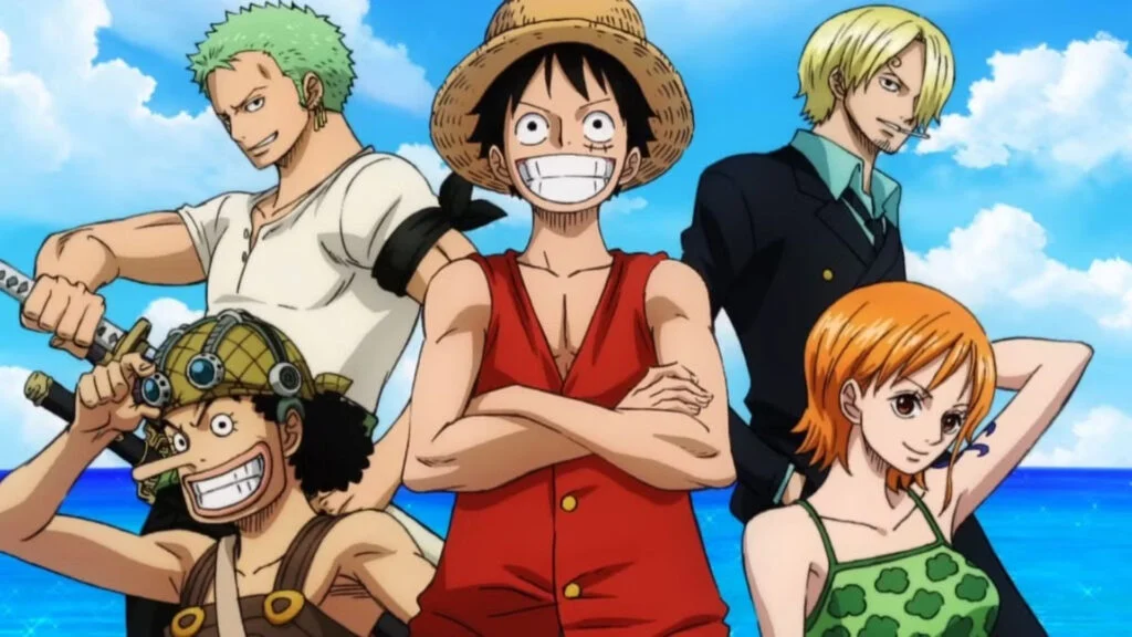 Luffy et l'équipage du Chapeau de paille dans l'anime One Piece