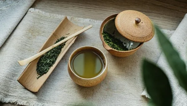 Thé vert au Japon [source url="https://pixabay.com/fr/photos/th%C3%A9-biologique-poterie-vert-6568547/"]Pixabay[/source]