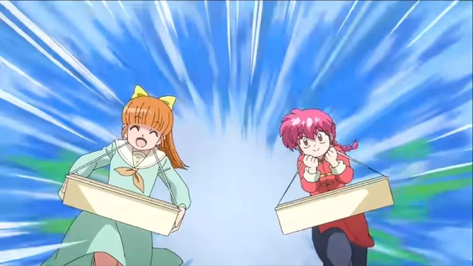 Ranma et une adversaire dans une scène de la saison 3