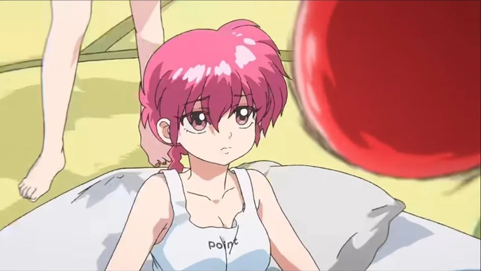 Ranma face à un gant de boxe dans la saison 3