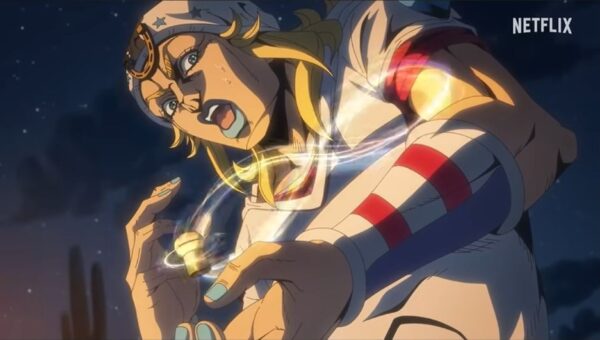Gyro Zeppeli en action dans Steel Ball Run