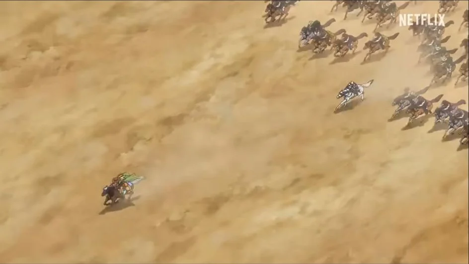 La course à cheval dans le désert de Steel Ball Run