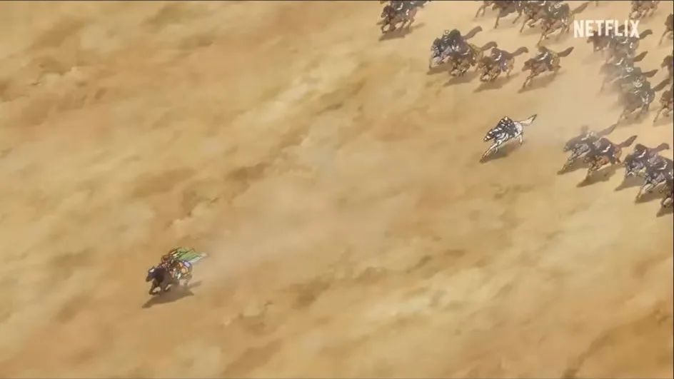 La course à cheval dans le désert de Steel Ball Run