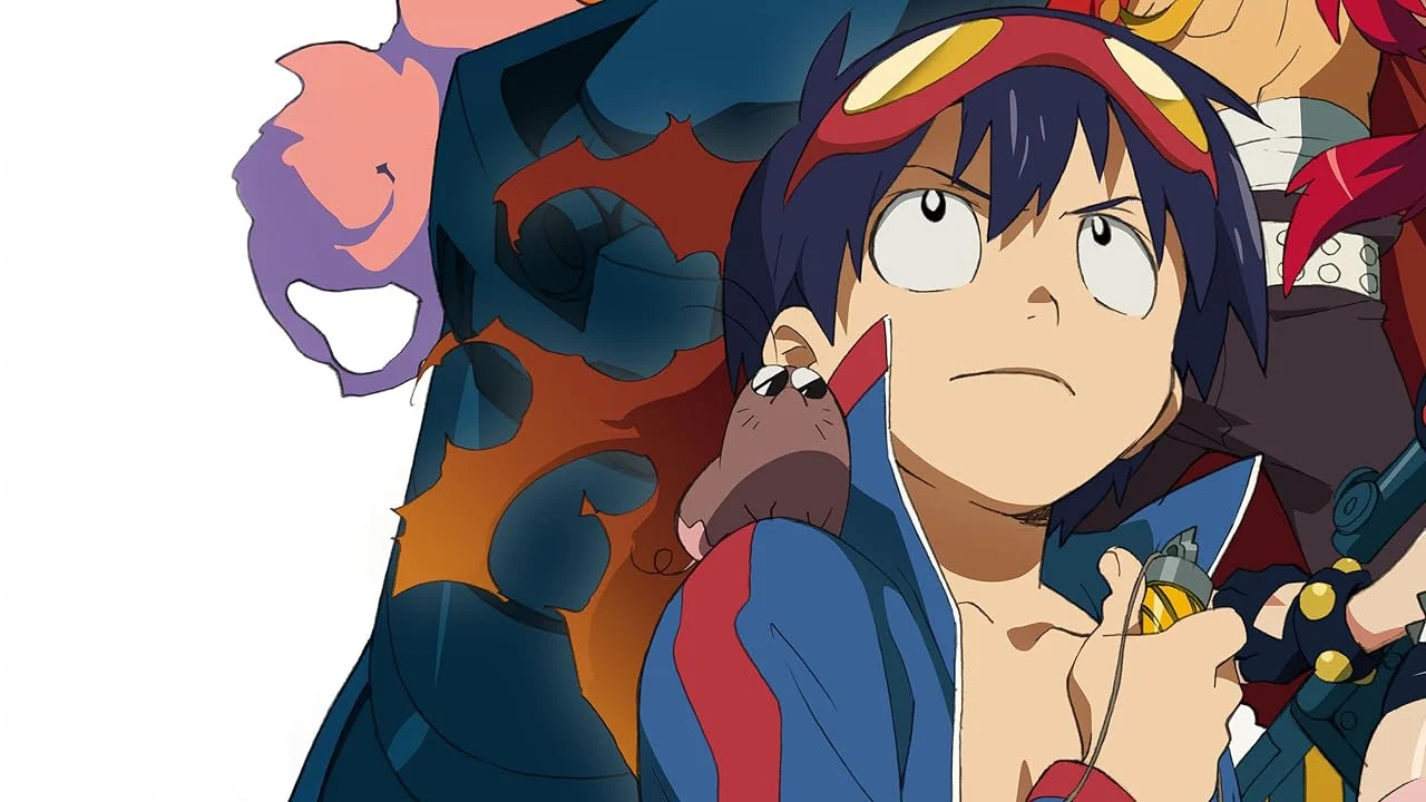 Simon et les personnages de Gurren Lagann