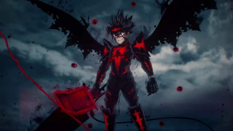 Asta transformé grâce à l’Union démoniaque avec Liebe dans Black Clover saison 2