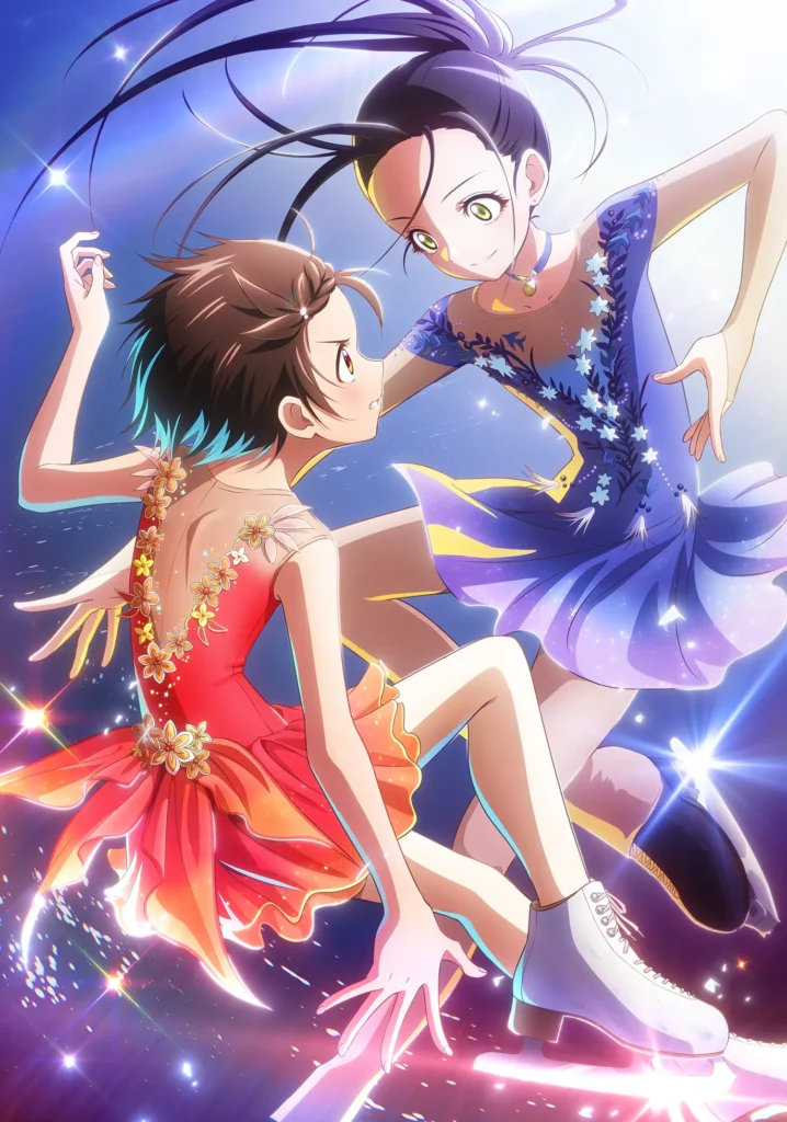 Visuel officiel du film Medalist : Inori Yuitsuka et Hikaru Kamisaki sur la glace