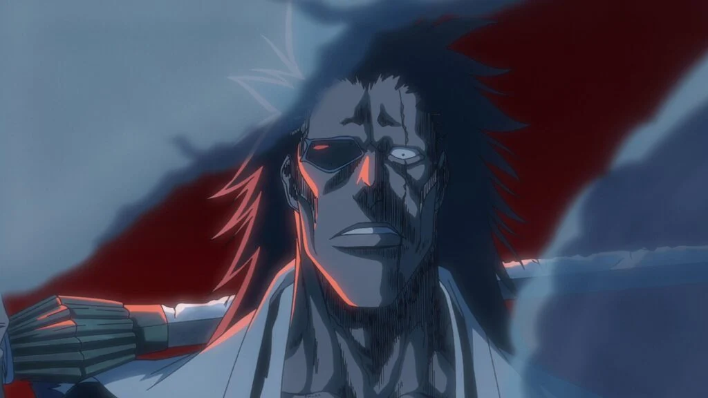 Kenpachi Zaraki, capitaine de la 11e division, dans Bleach: Thousand-Year Blood War