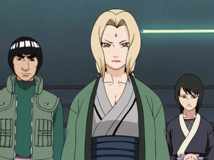 Tsunade prend ses responsabilités auprès de Rock Lee