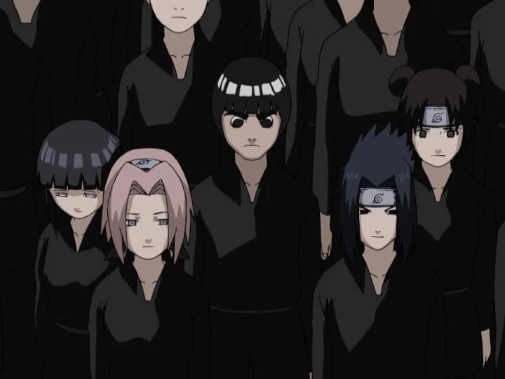 Les camarades de Konoha rendent hommage au troisième Hokage
