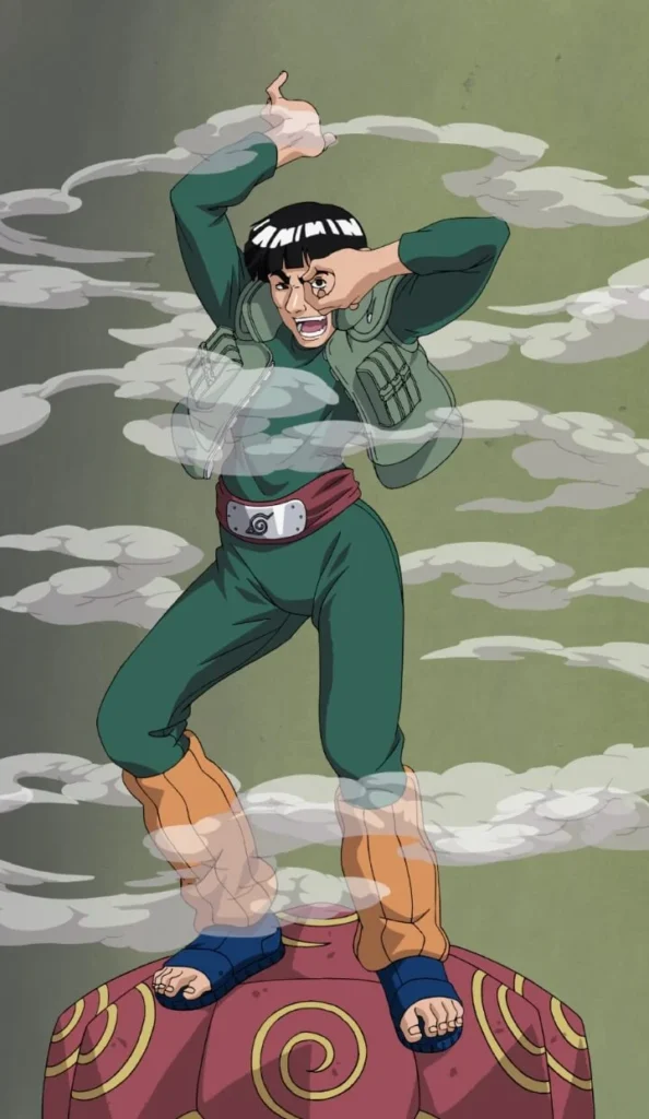 Rock Lee met en pratique son entraînement