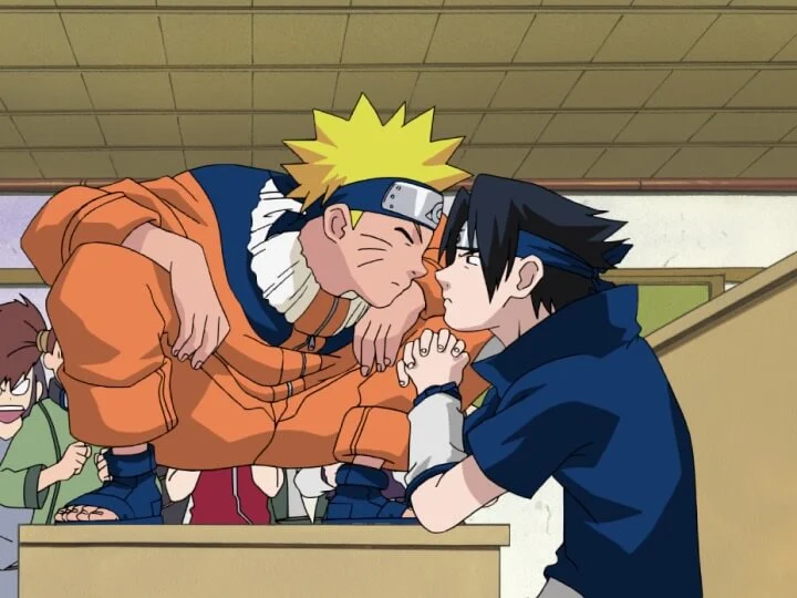 Naruto et Sasuke se chamaillent à l’Académie